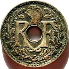 RF 第三共和政 25サンチーム 25CENT 1929年 3277