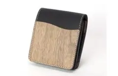 新品未使用★VARCO REAL WOOD・Equip wallet ブラック