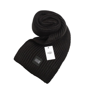 アグ UGG Chunky Rib Scarf マフラー 101106-BLK レディース メンズ ブラック マフラー