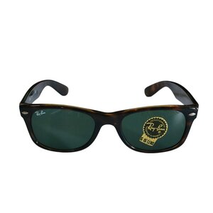 美品 Ray-ban レイバン NEW WAYFARER ニューウェイファーラー べっ甲柄 サングラス 眼鏡 アイウェア RB2132-902 52□18 ブラウン