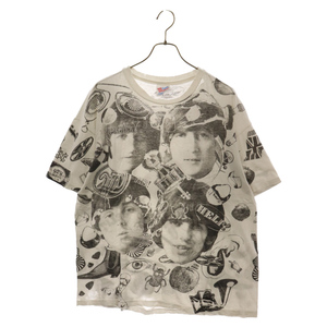 VINTAGE ヴィンテージ 90s HANES THE BEATLES ALL OVER PRINT T-Shirts 90年代 VINTAGE ビートルズ プリント半袖Tシャツ ホワイト