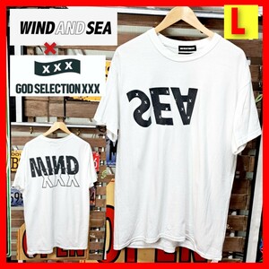 GOD SELECTION XXX×WIN AND SEA ゴッドセレクション　ウィンダンシー　プリント　半袖Tシャツ　L　ホワイト