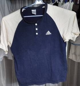 ADIDAS　アディダス 半袖　洋服　ブルー　Tシャツ　おしゃれ　カッコイイ　服　トレーニングウェア　　n3771