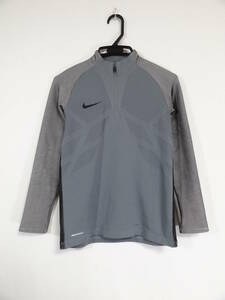 ナイキ NIKE エアロスイフト ストライク ドリルトップ ジャケット 長袖 ジュニア L 160cm 美品 送料188～ ウェア グレー