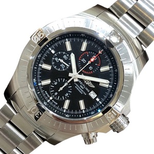 ブライトリング BREITLING スーパーアベンジャー　クロノグラフ48 A13375 ブラック ステンレススチール SS 腕時計 メンズ 中古