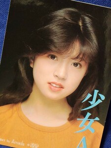 中森明菜　80年代　ブロマイド　駄菓子屋くじ　ステッカー　シールカード　研音オフィシャル　少女A　歌姫AKINAデビュー　当時物