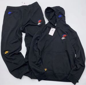 ナイキ NIKE メンズ トレーニングウェア ロングパンジョガーパンツ DD4677 010 パーカー DD4667-010 上下セット2XL