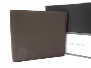 ■新品■未使用■ dunhill ダンヒル レザー 二つ折り 財布 ウォレット 小銭入れ 札入れ メンズ ブラウン系 AM2958