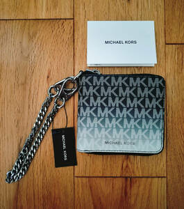 マイケルコース MICHAEL KORS★ジップ 財布　ウォーレット チェーン付き★新品