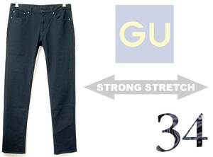 GU【 ストレッチ】W34(実89cm) 【管44-2】送料￥１８５