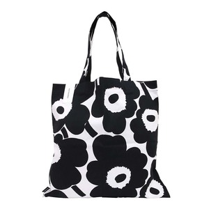 マリメッコ バッグ marimekko トートバッグ エコバッグ PIENI UNIKKO BAG コットン ブラック×ホワイト 067572 190