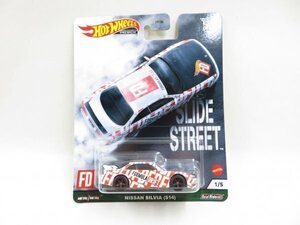 f2/017）ホットウィール プレミアム NISSAN SILVIA S14 日産 シルビア 1/5 SLIDE STREET カーカルチャー