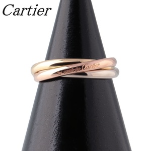 カルティエ トリニティ リング #48 XS 750 スリーカラー 新品仕上げ済 Cartier【17599】