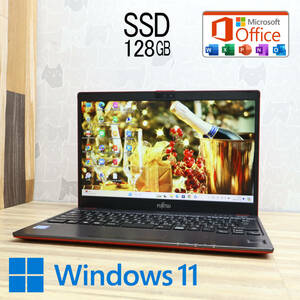 ★美品 SSD128GB★U938/S Webカメラ Celeron 3965U Win11 MS Office 中古品 ノートPC★P74705