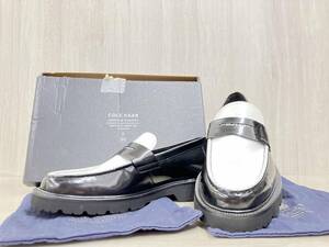 COLE HAAN × FRGMNT コールハーン フラグメントデザイン AMERICAN CLASSICS PENNY LOAFER ペニーローファー ブラック×ホワイト US9