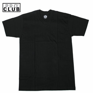 黒 2XL V首 PROCLUB プロクラブ 無地 プレーン コンフォート Vネック Tシャツ　ブラック 黒 新品 USA ビッグサイズ アメージング 服 LA NY