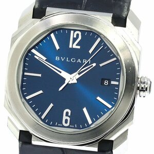 訳あり ブルガリ BVLGARI BGO38S オクト ソロテンポ デイト 自動巻き メンズ _753081【ev15】