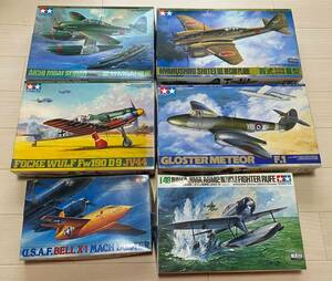 未組立　プラモデル　その13　TAMIYA/田宮　愛知M6A1晴嵐など　軍用機　6箱　検：軍用機　航空機　未開封　戦闘機