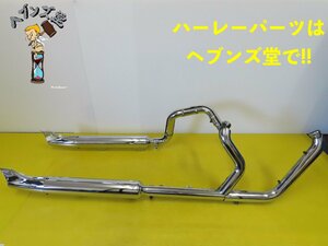 A230926J エボ.TC.ソフテイル.KER KERフィッシュ.デュアルマフラーセット 97-06年FLST.FXST.ハーレー.HARLEY