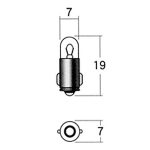 スタンレー(STANLEY) バイク メーター球 メーターポジション球 A1272J 12V2W