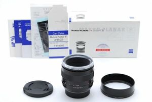 [AB Exc+] Carl Zeiss Makro-Planar 50mm f/2 T* ZE Lesn Canon EF w/Box JAPAN 8886