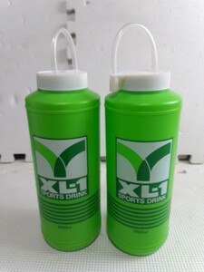 ◆スクイズボトル 1000ml 2点セット◆未使用デッドストック昭和レトロ XL-1 スポーツボトル ライトグリーン ドリンクまとめ♪2F-231103カ