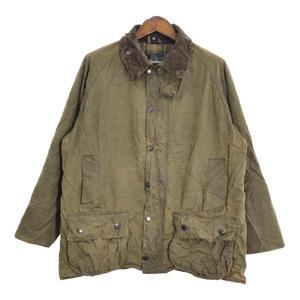 00年代 イングランド製 Barbour バブアー BEAUFORT ビューフォート オイルドジャケット カーキ (メンズ C44/122CM) 中古 古着 R6449