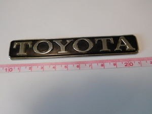 珍品彡希少レア・中古・トヨタ・TOYOTAロゴ（11㎝）車種不明？セリカ？クラウン？不明・エンブレムバッジ旧車レトロ当時物・街道レーサー