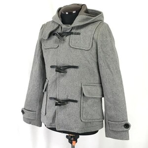 ドゥニーム/Denime☆ショート丈ダッフルコート【メンズL/グレー/gray】Coat/Jacket/Jumper/ドゥニームジャパン正規代理店タグ◇mBH492