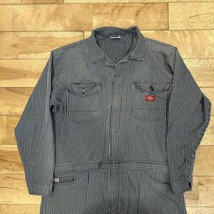 ★Dickies/ディッキーズ/ツナギ/つなぎ/オールインワン/作業着/作業/DIY/ヒッコリー/ワークウェア/メンズ/3Lサイズ/大きいサイズ