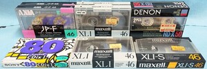 【未開封品】NORMAL CASSETE TAPE 9本セット maxell AXIA SONY DENON ノーマルカセットテープ 八王子引き取りOK25131