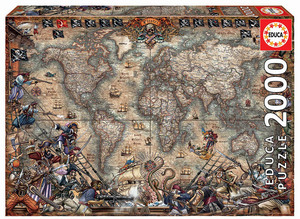 18008 2000ピース ジグソーパズル スペイン発売●ED●海賊マップ 地図 PIRATES MAP