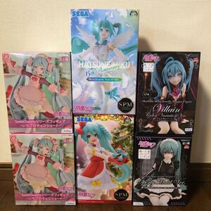 フイギュア　6箱まとめて　初音ミク セガ　SPM 新品　未開封　対象年齢15才以上