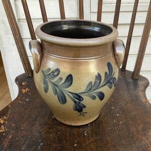 ローポタリーワークス　ストーンウェア　ソルトグレーズ　Rowe Pottery works デットストック　ジャー　The Large Ovoid Jar