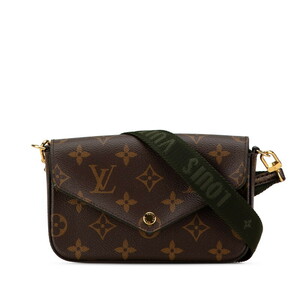 ルイ ヴィトン モノグラム ミュルティ ポシェット フェリシー ポシェット ショルダーバッグ M80091 ブラウン PVC LOUIS VUITTON 【中古】