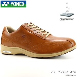 新品 未使用 ヨネックス ウォーキングシューズ 25.0cm YONEX パワークッション MC30 SHW-MC30 オレンジブラウン カジュアルシューズ