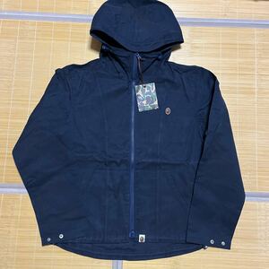 新品未使用　A BATHING APE BAPE KAWS ONE POINT HOODID JACKET パーカー　ジャケット　WASHED ネイビー　 M 