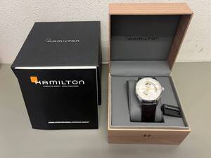 新品★未使用★ HAMILTON ハミルトン H327050 ジャズマスター 自動巻 腕時計 メンズ 取説 箱付き H-1