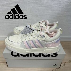 27.0cm 新品 adidas 100DB M アディダス スニーカー レザー ホワイト 白 ベージュ ランニング 箱有り メンズ aIE5583