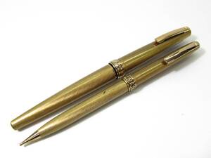 1円～ 希少 70年代 SHEAFFER シェーファー 14K ゴールド 14金 万年筆/回転式 シャーペン 2点 ヴィンテージ ブランド 筆記用具 文房具