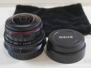 ★Meike 3.5mm f2.8 Fisheye 220°MFT　マイクロフォーサーズ　メイケ　全周魚眼レンズ