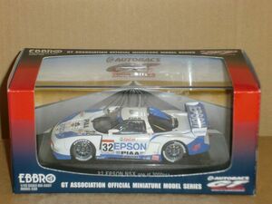 ●1/43 EBBRO JGTC 2004 EPSON NSX No.32 白/青