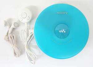 レトロオーディオ　当時物 ＊SONY　ソニー　 ＊CD WALKMAN　CDウォークマン 　ポータブルプレーヤー ＊MODEL EJ-002　ブルー系　2010年製 