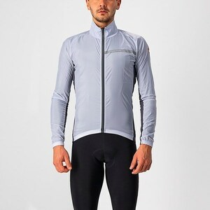 Castelli　Squadra ストレッチジャケット（ウィンドジャケット）870 SILVER GRAY/DARK GRAY　　XLサイズ 　新品未使用