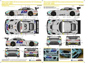 S.K.DECALS SK24169 メルセデスAMG GT Evo インターコンチネンタルGT ガルフ　2022 シルクスクリーンデカール