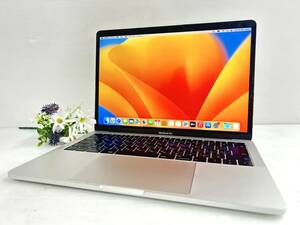 【良品 13.3インチ】Apple MacBook Pro(13-inch, 2017) A1708 Core i5(7360U)/2.3GHz RAM:16GB/SSD:256GB シルバー Ventura 動作品