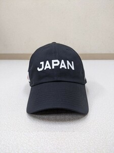 20．NIKE 日本代表 JAPAN HERITAGE86 DRI-FIT スウォッシュ ポリエステル100 可変式 キャップ 帽子 Y2K ストリート サイズフリー 黒白x505