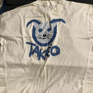 Tシャツ★TAKEO/キクチ★長期保管USED★古着★黄ばみ有り