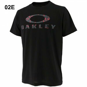 J219 OAKLEY オークリー ENHANCE QD SS TEE O BARK トレーニング スポーツ ウェア プリント Tシャツ 吸汗速乾 クルーネック ブラック XS