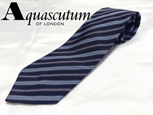 英製 アクアスキュータム Aquascutum シルク ネクタイ